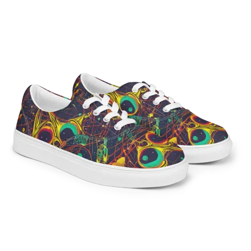 Sonic Universe on a Men's Lace-Up Canvas Shoes