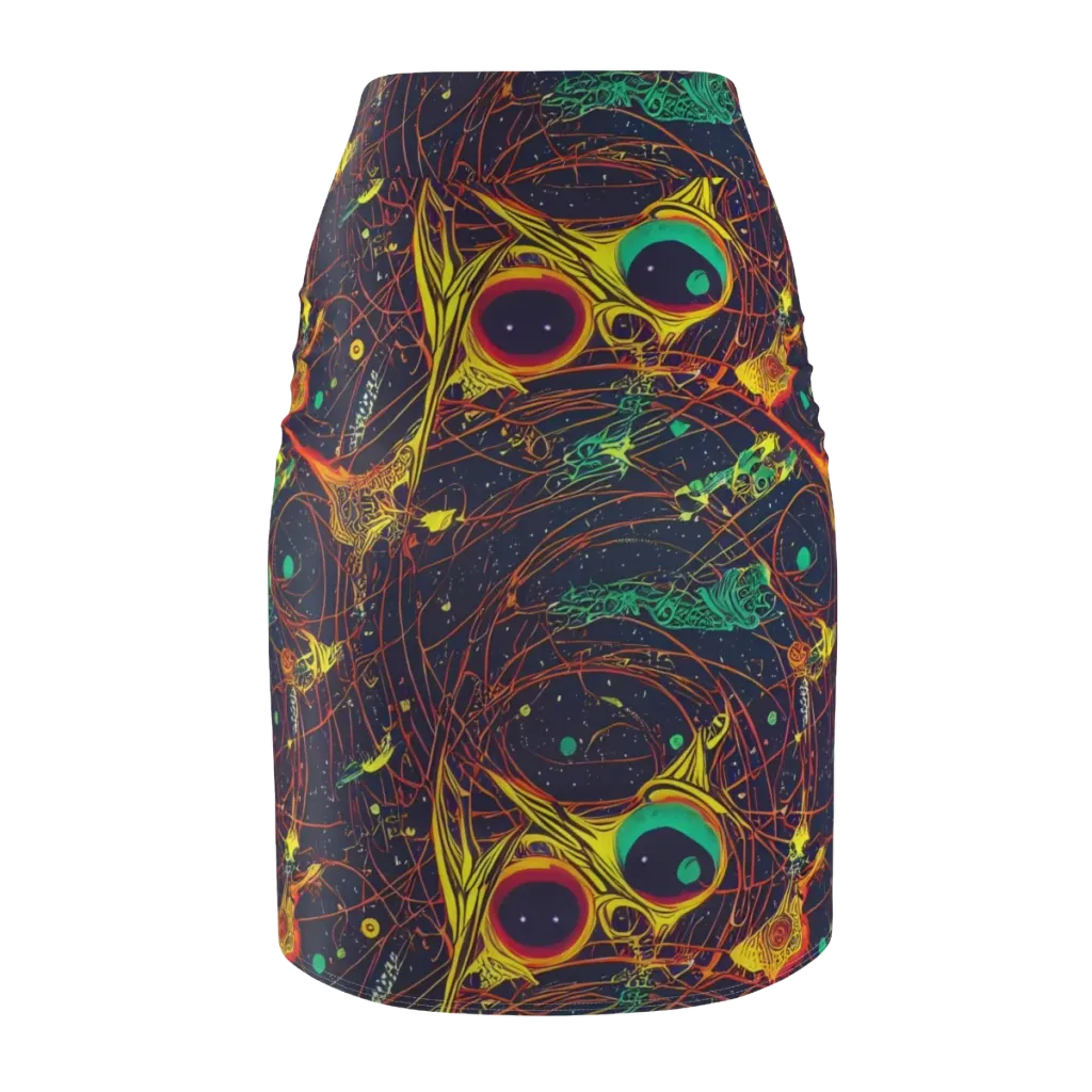 Sonic Universe on Pencil Skirt — Back