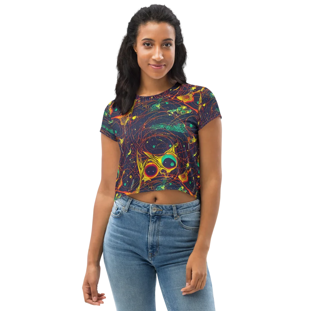 Sonic Universe on Crop Tee — Front