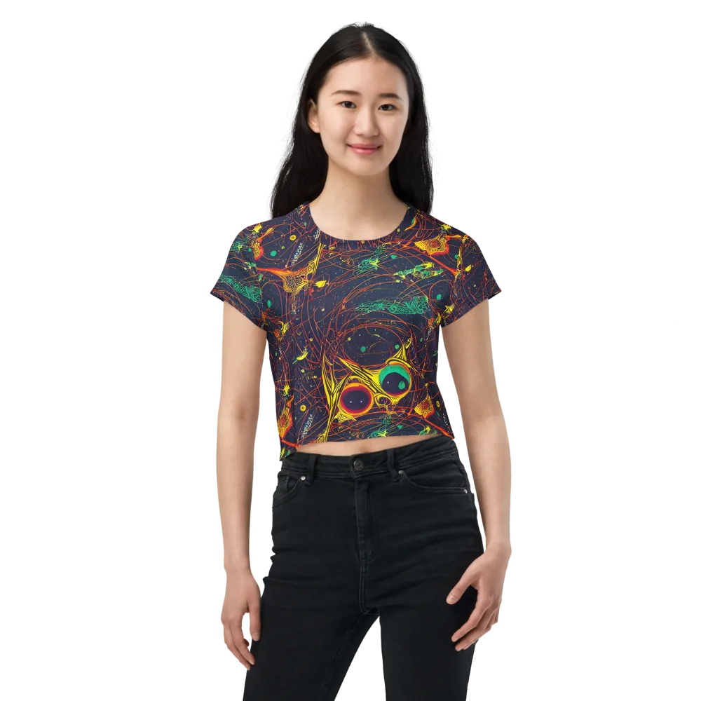 Sonic Universe on Crop Tee — Front