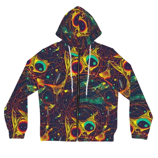 Sonic Universe on a Women's Full-Zip Hoodie