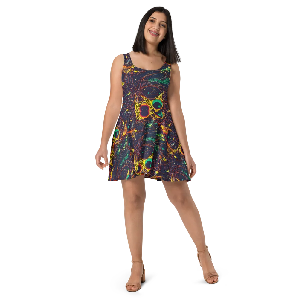 Sonic Universe on Skater Dress — Front