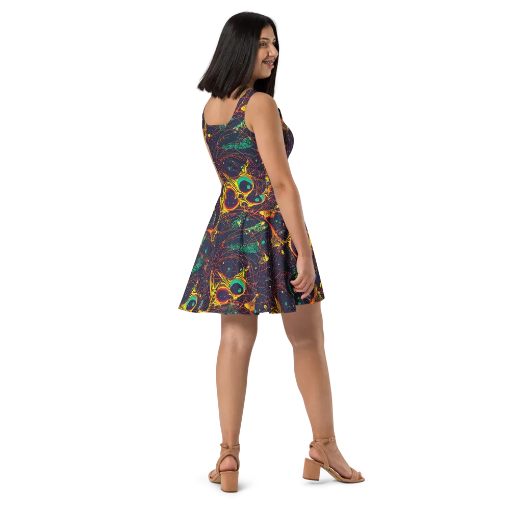 Sonic Universe on Skater Dress — Right