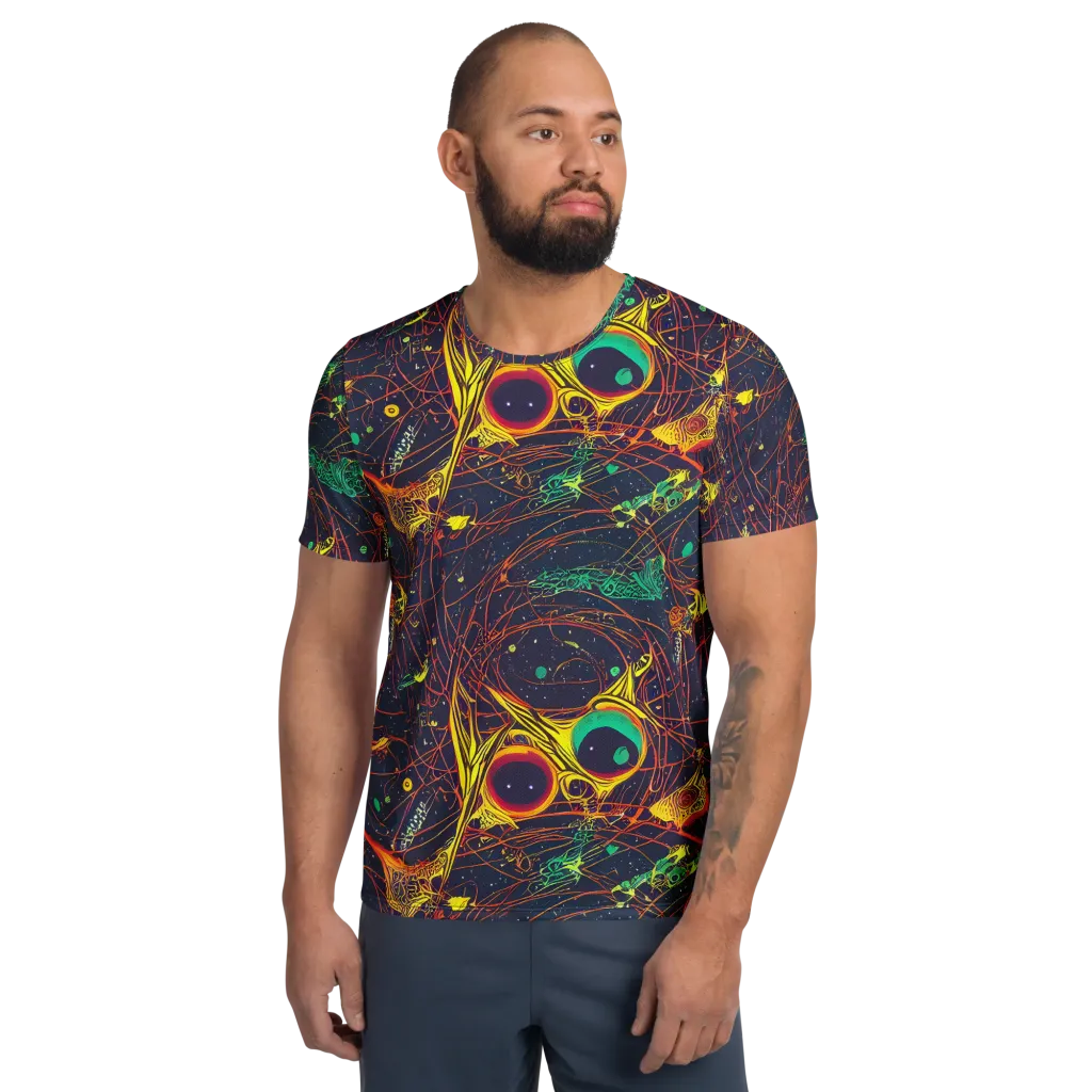 Sonic Universe on Men's Athletic T-Shirt — Front
