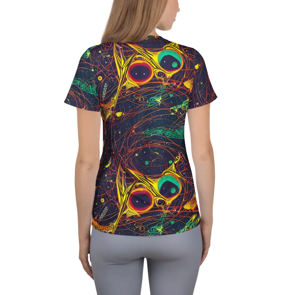 Sonic Universe on Women's Athletic T-Shirt — Back