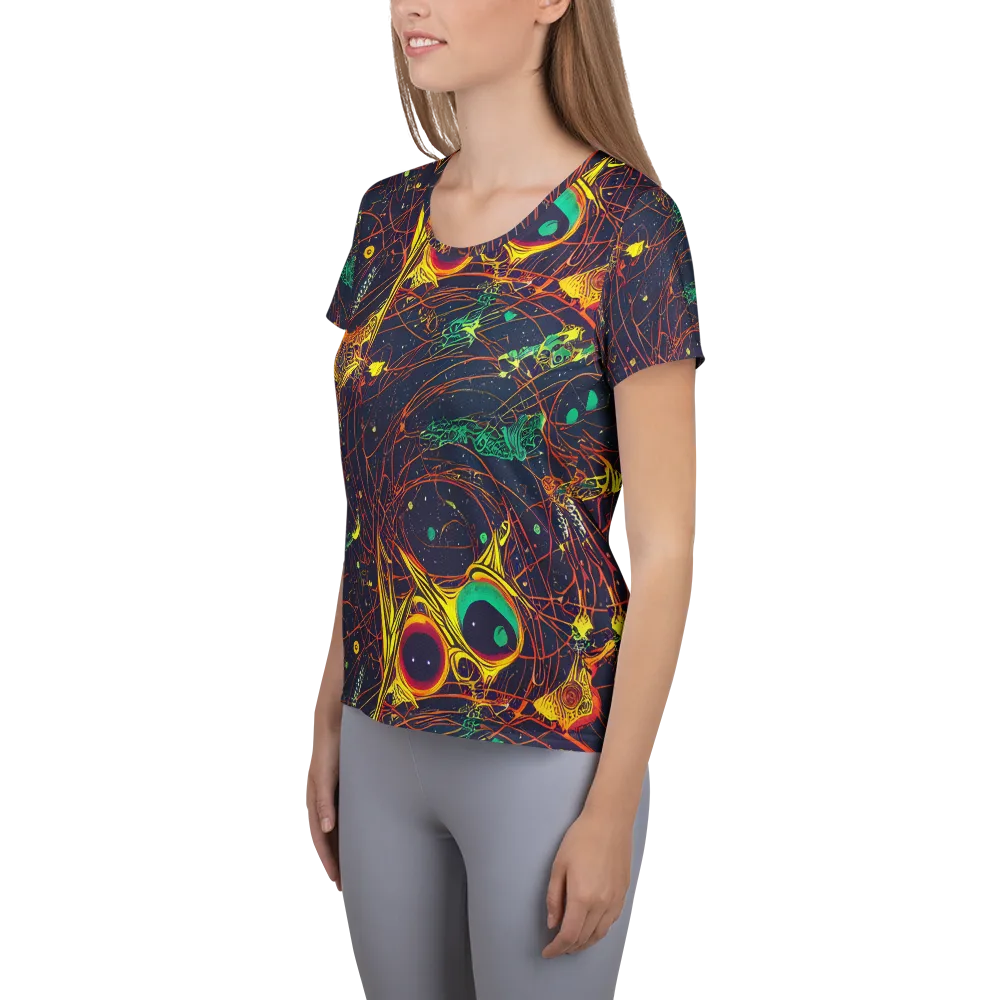 Sonic Universe on Women's Athletic T-Shirt — Left