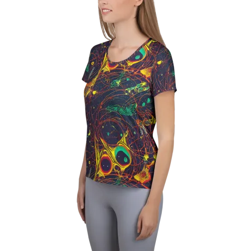 Sonic Universe on a Women's Athletic T-Shirt