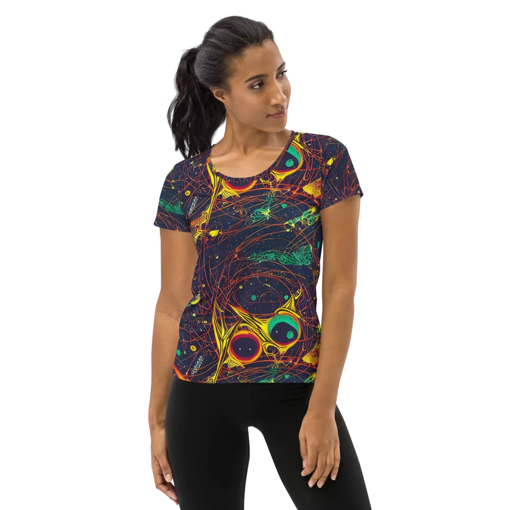 Sonic Universe on Women's Athletic T-Shirt — Front