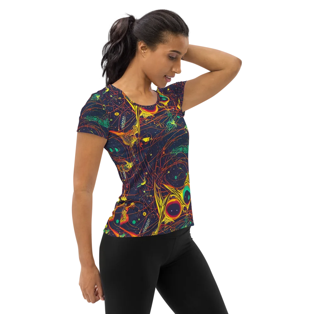 Sonic Universe on Women's Athletic T-Shirt — Right