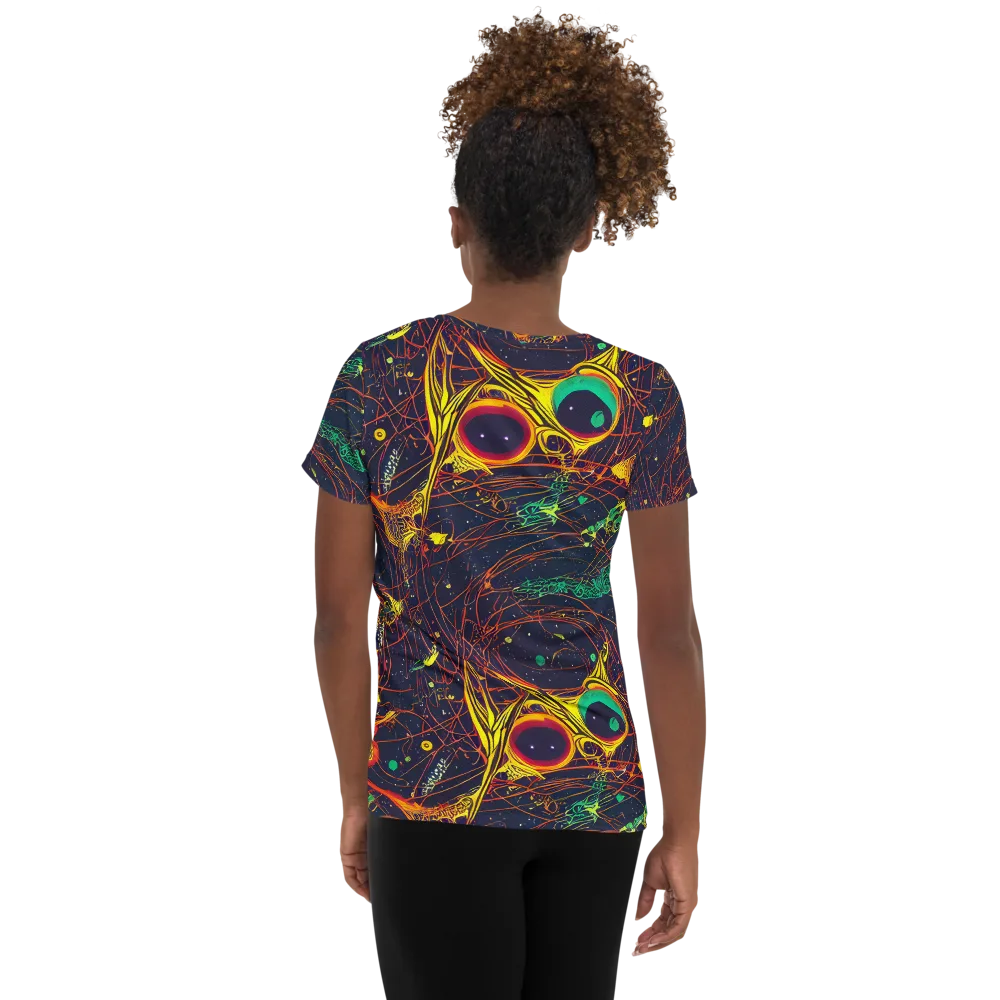 Sonic Universe on Women's Athletic T-Shirt — Back