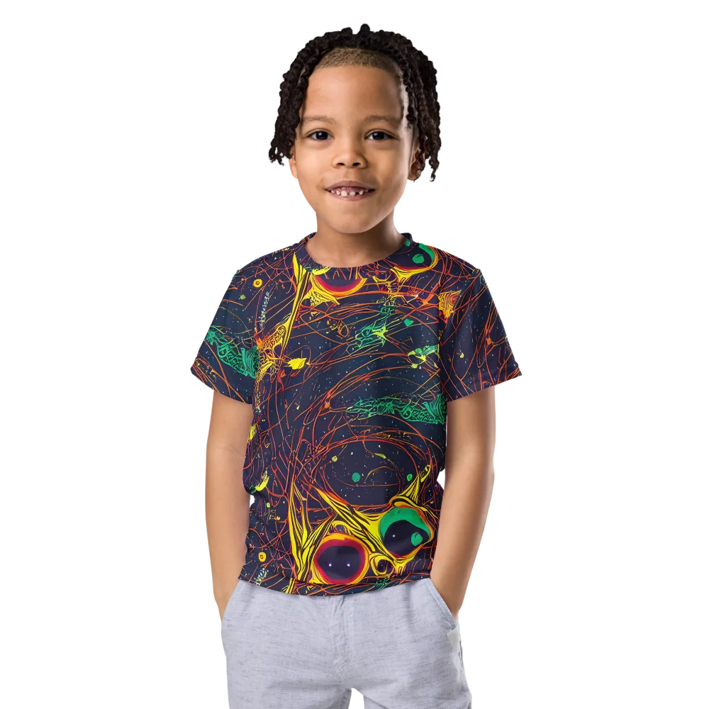 Sonic Universe on Kids Crew Neck T-Shirt — Front