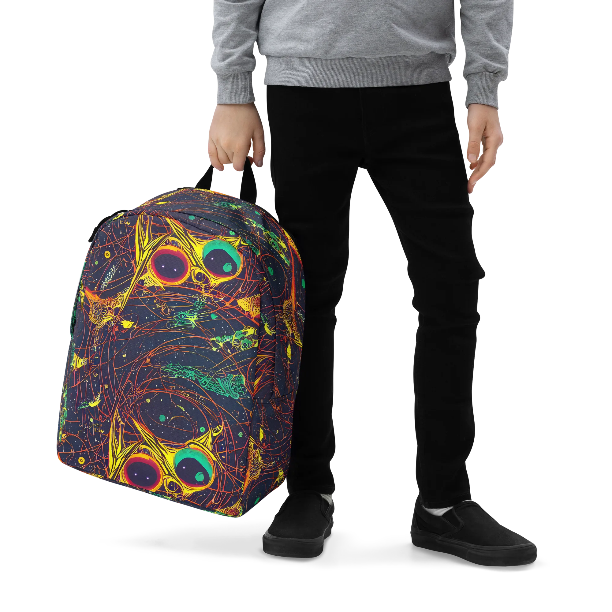 Sonic Universe on Minimalist Backpack — Zoomed-in