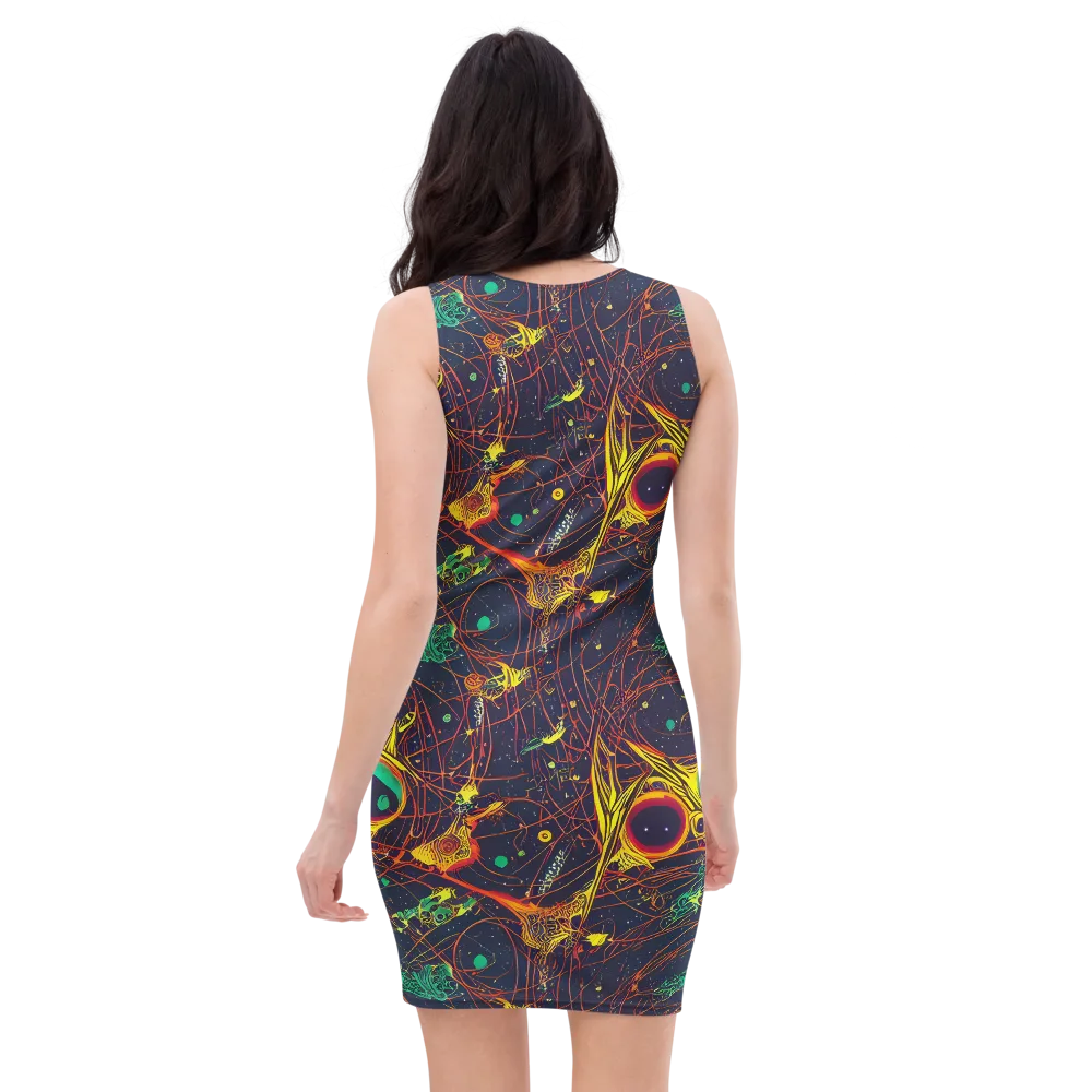 Sonic Universe on Bodycon Dress — Back