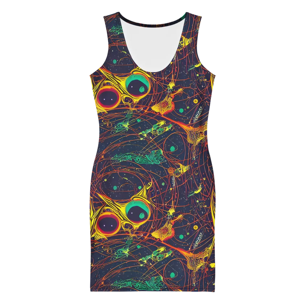 Sonic Universe on Bodycon Dress — Front