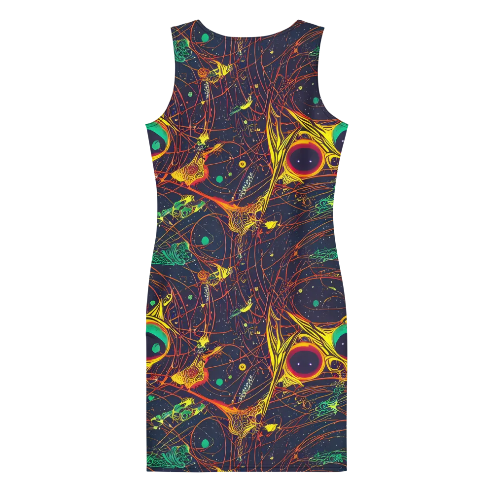 Sonic Universe on Bodycon Dress — Back