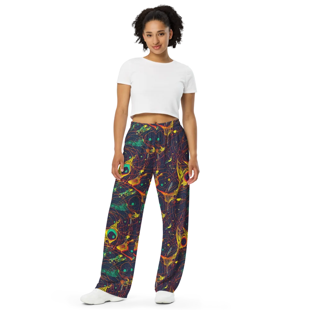 Sonic Universe on Wide-Leg Pants — Front