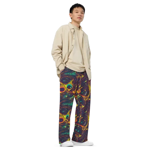 Sonic Universe on a Wide-Leg Pants