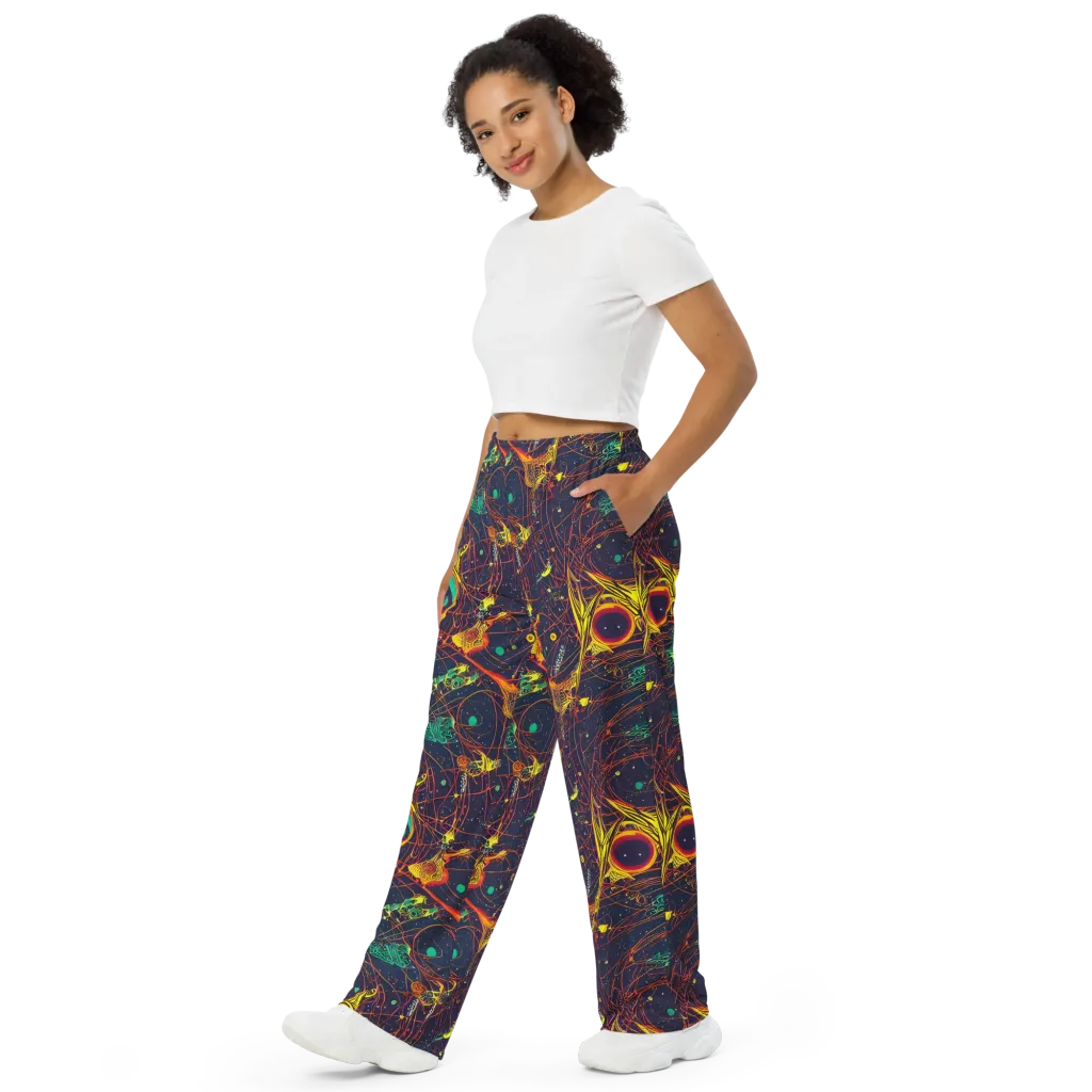 Sonic Universe on Wide-Leg Pants — Left Front
