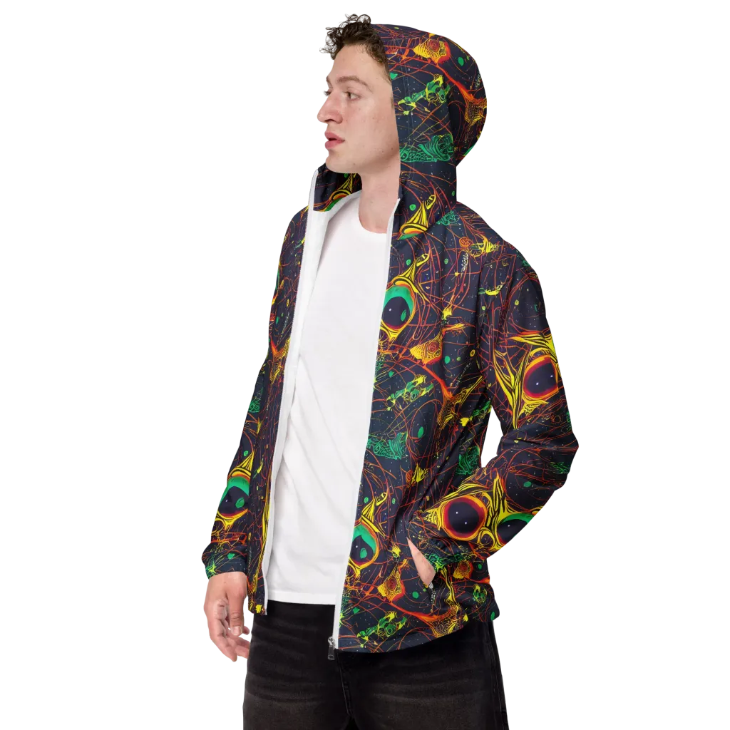Sonic Universe on Men's Windbreaker — Left Front