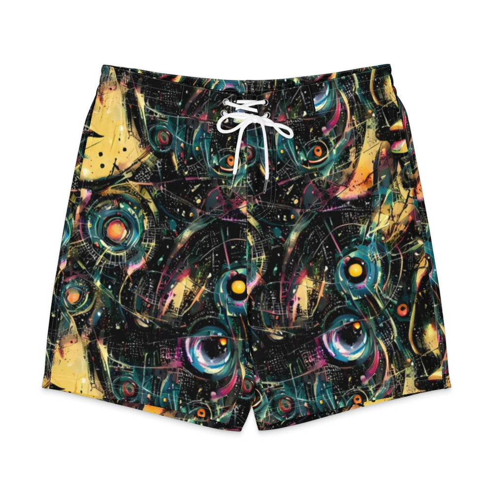 Celestial Echoes on Men's Board Shorts — Front