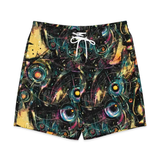 Celestial Echoes on a Men's Board Shorts