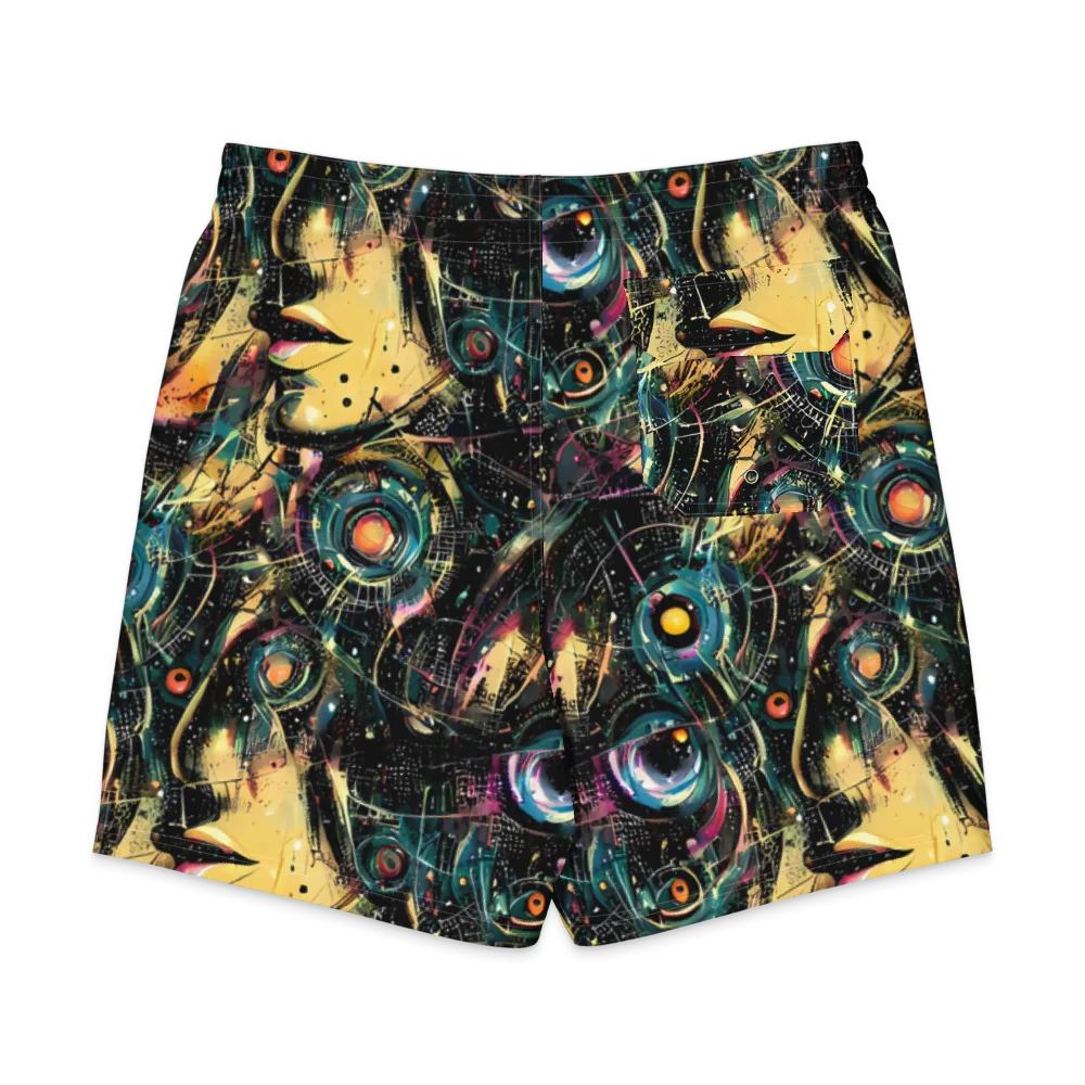 Celestial Echoes on Men's Board Shorts — Back