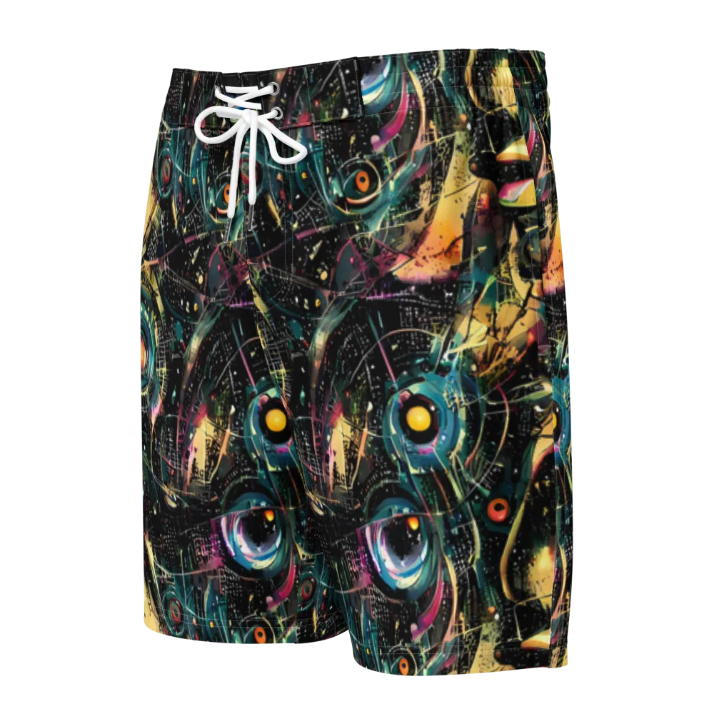 Celestial Echoes on Men's Board Shorts — Front