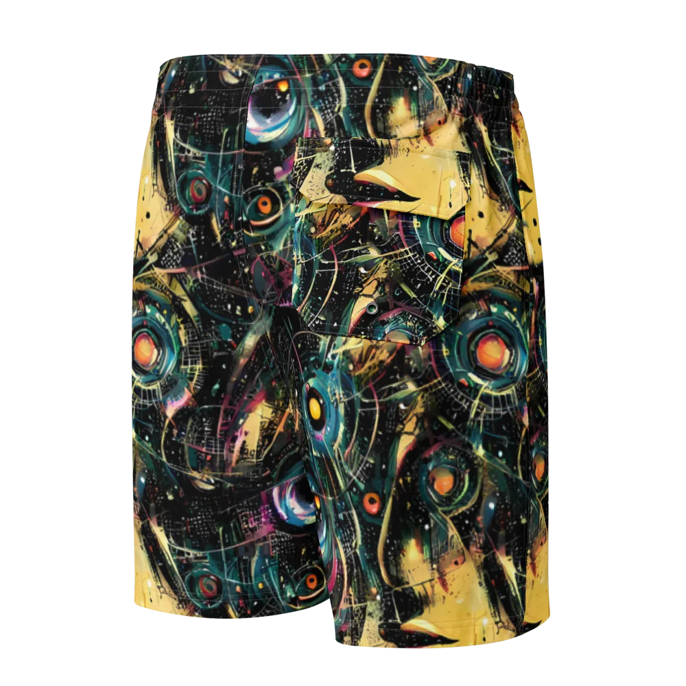 Celestial Echoes on Men's Board Shorts — Back