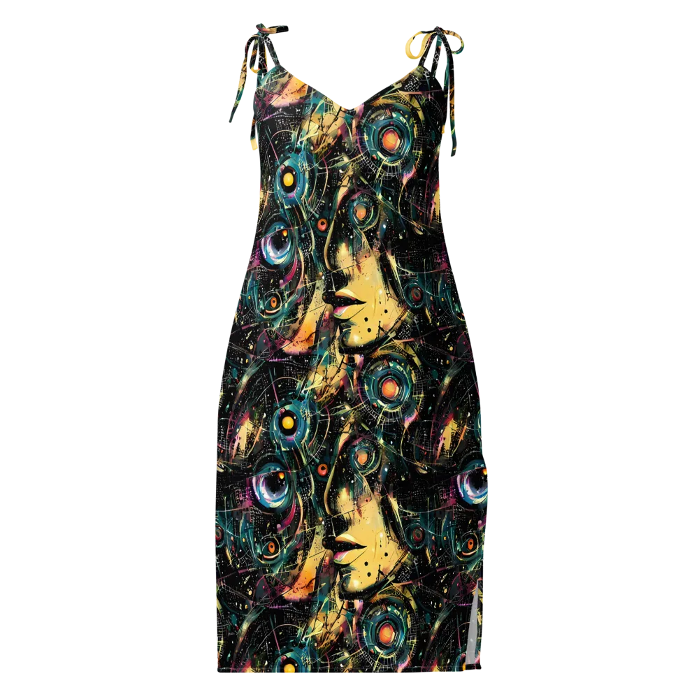 Celestial Echoes on Slip Dress — Front