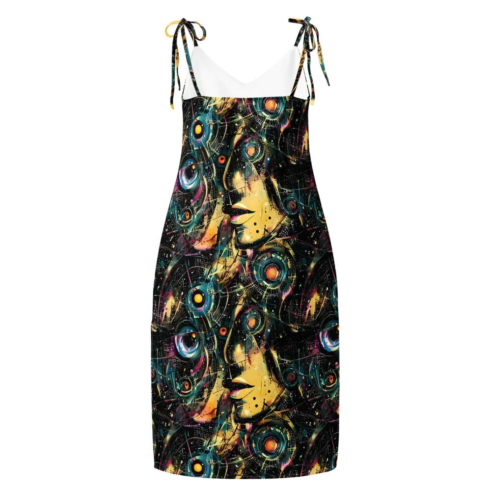 Celestial Echoes on Slip Dress — Back