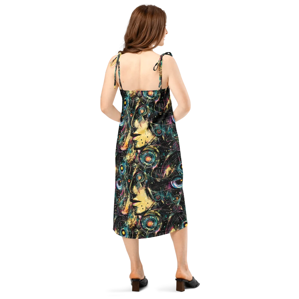 Celestial Echoes on Slip Dress — Back