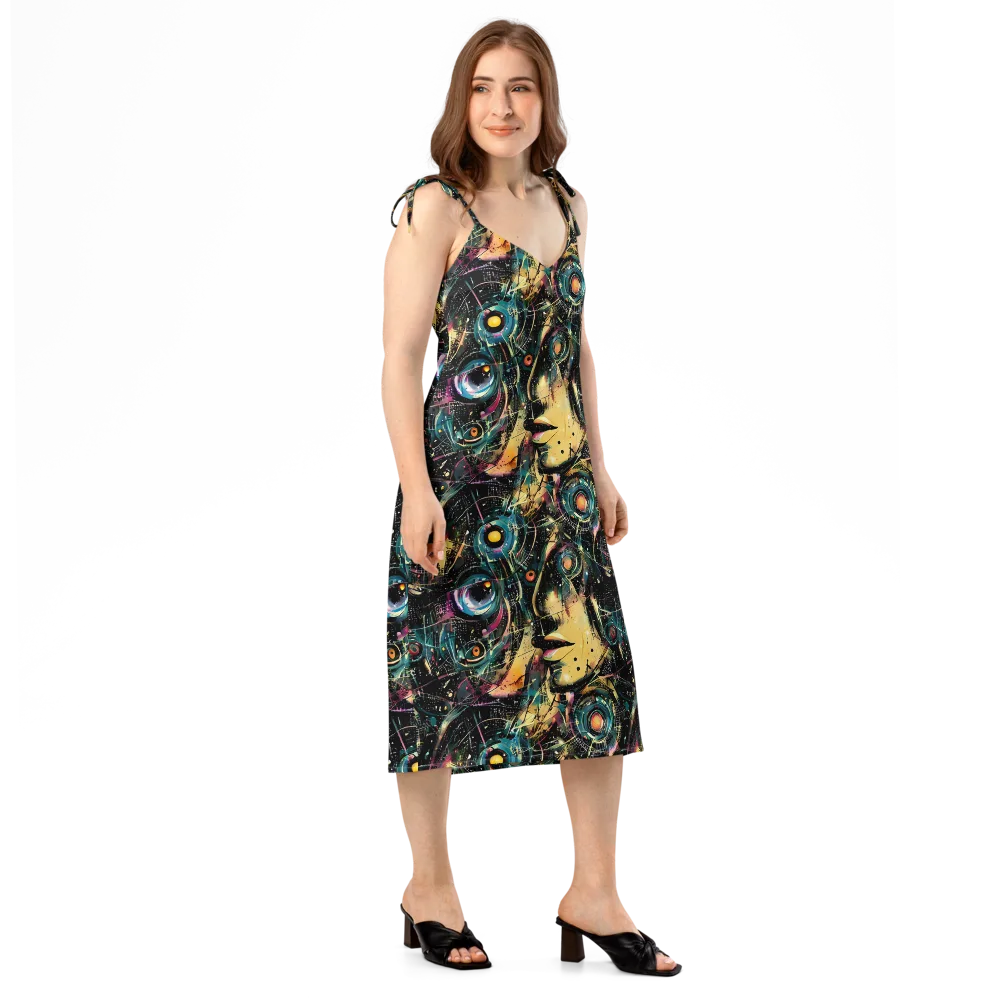 Celestial Echoes on Slip Dress — Right Front