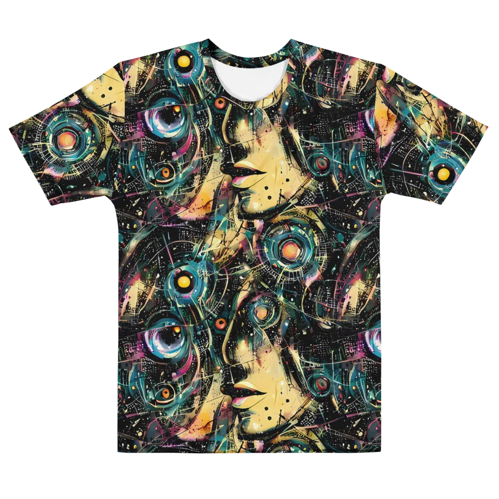 Celestial Echoes on Men's Cotton Crew Neck T-Shirt — Front