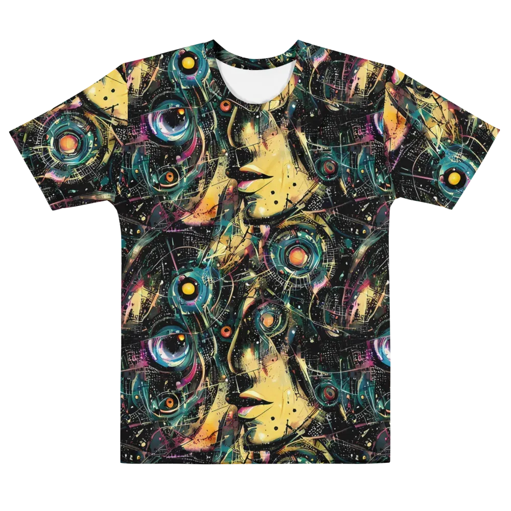 Celestial Echoes on Men's Crew Neck T-Shirt — Front