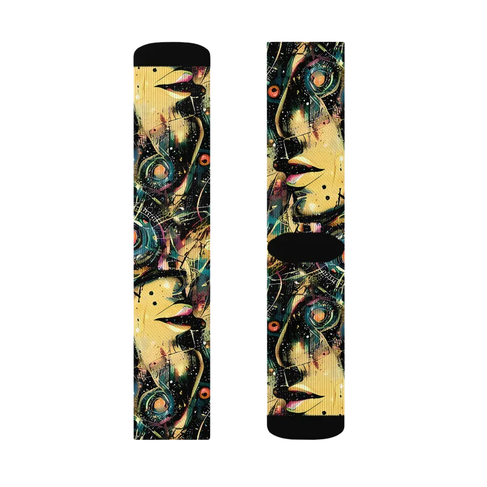Celestial Echoes on Socks — Right Sock