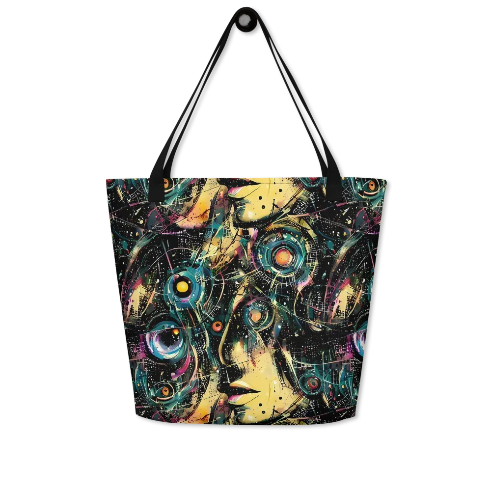 Celestial Echoes on Large Tote Bag W/ Pocket — Front