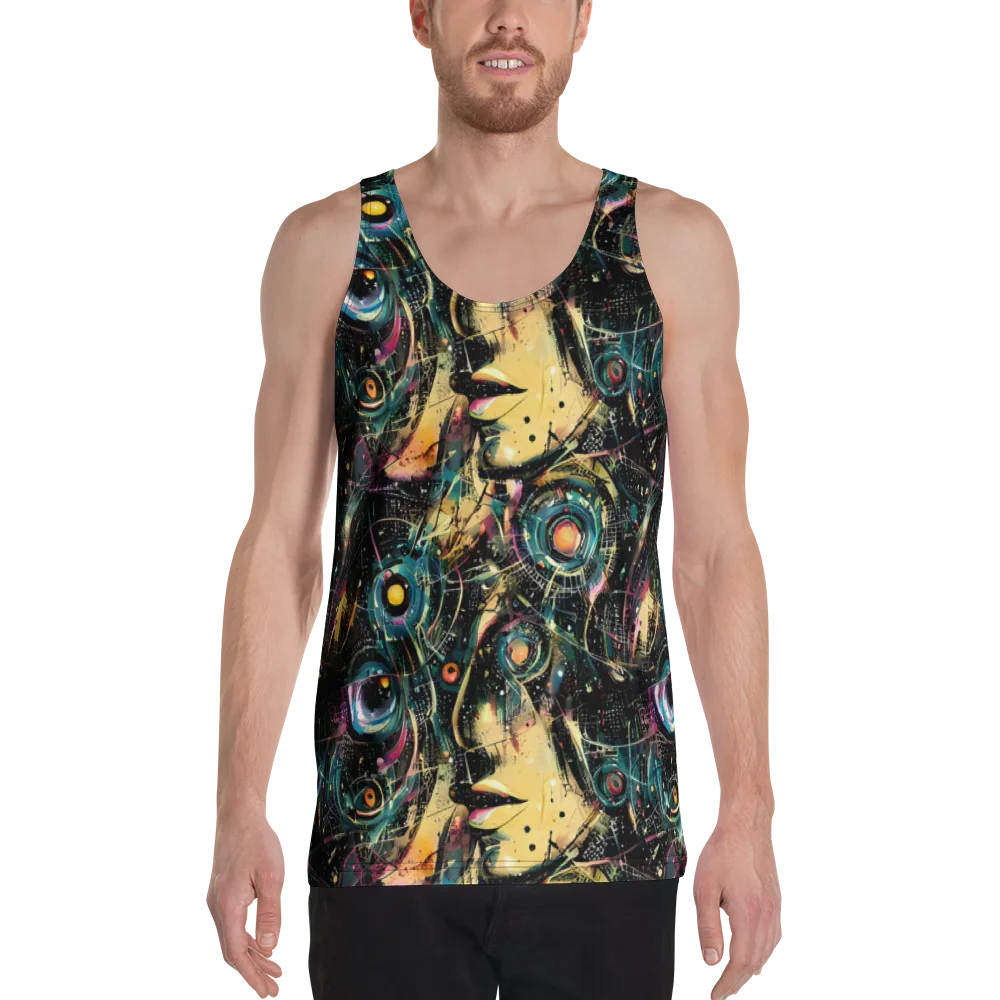 Celestial Echoes on Men's Tank Top — Front
