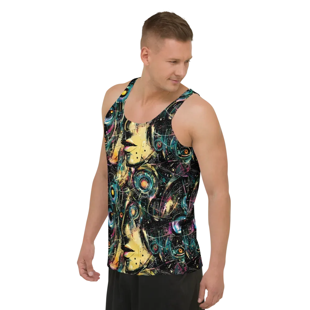 Celestial Echoes on Men's Tank Top — Left Front