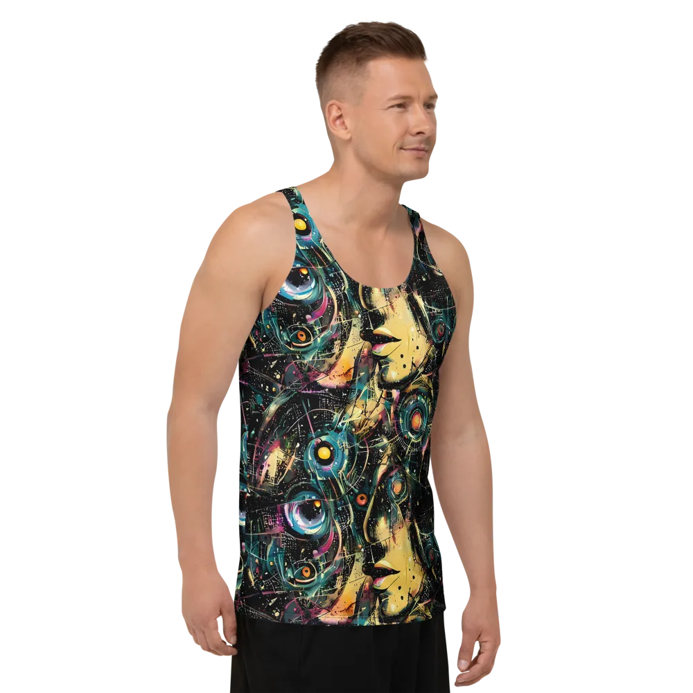Celestial Echoes on Men's Tank Top — Right Front