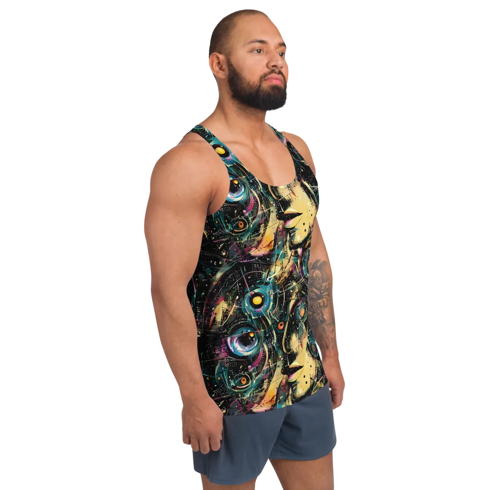 Celestial Echoes on Men's Tank Top — Right Front