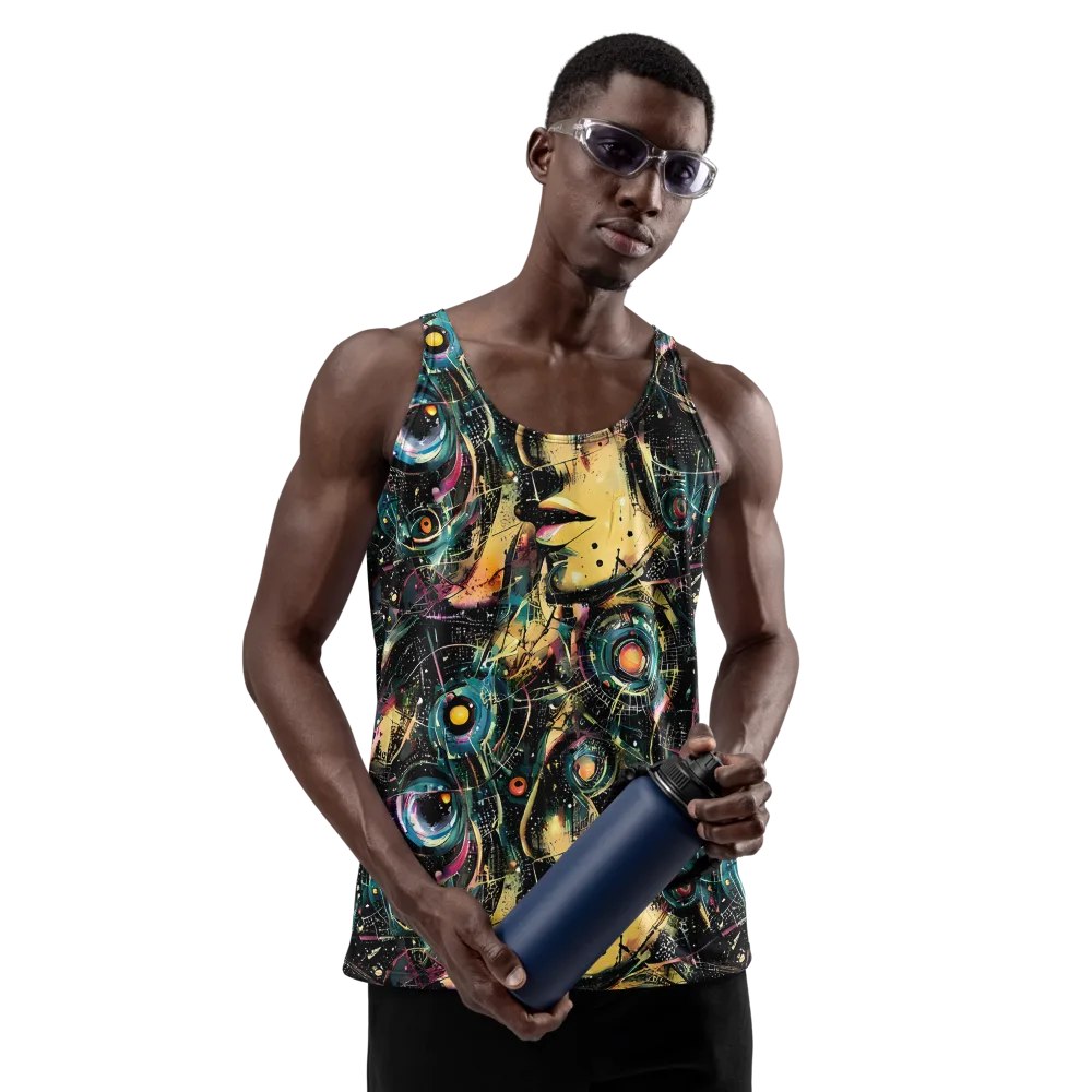 Celestial Echoes on Men's Tank Top — Front
