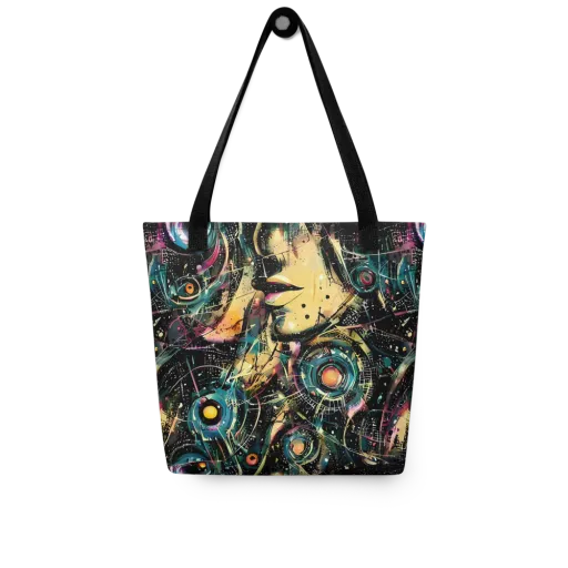 Celestial Echoes on a Tote Bag