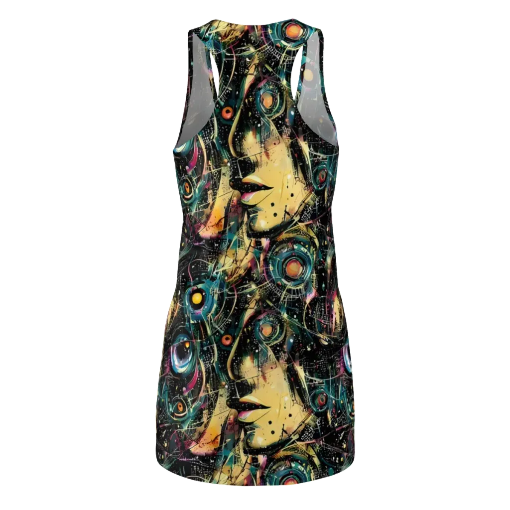 Celestial Echoes on Racerback Dress — Back