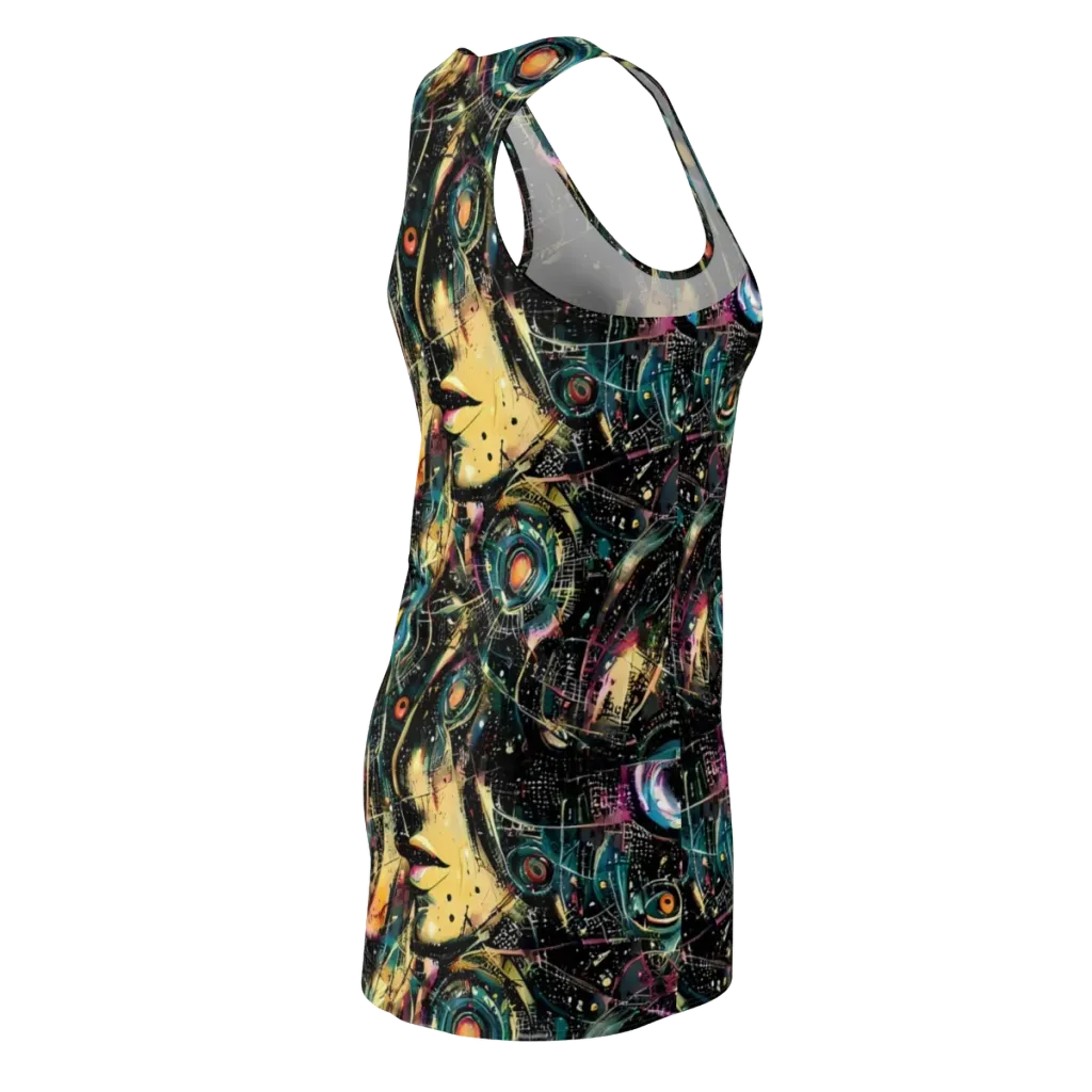 Celestial Echoes on Racerback Dress — Back Side