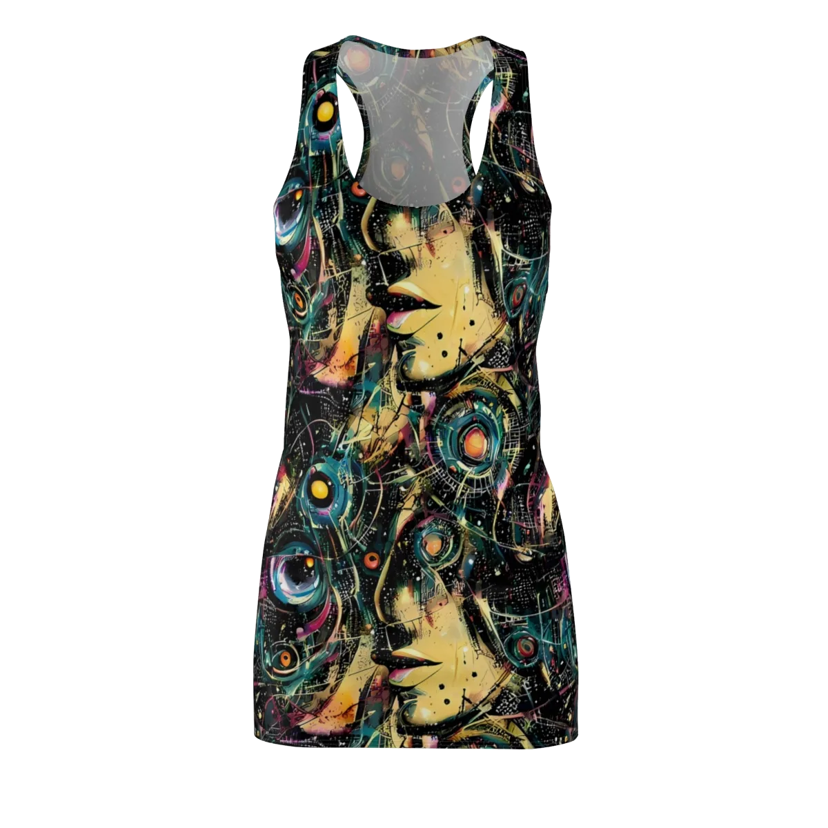Celestial Echoes on Racerback Dress — Front