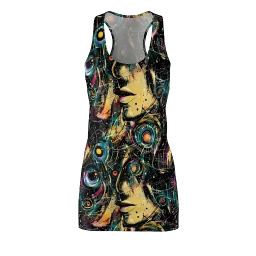 Celestial Echoes on a Racerback Dress