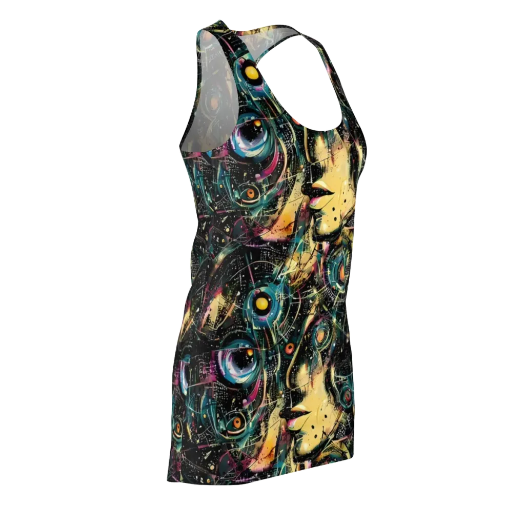 Celestial Echoes on Racerback Dress — Front Side