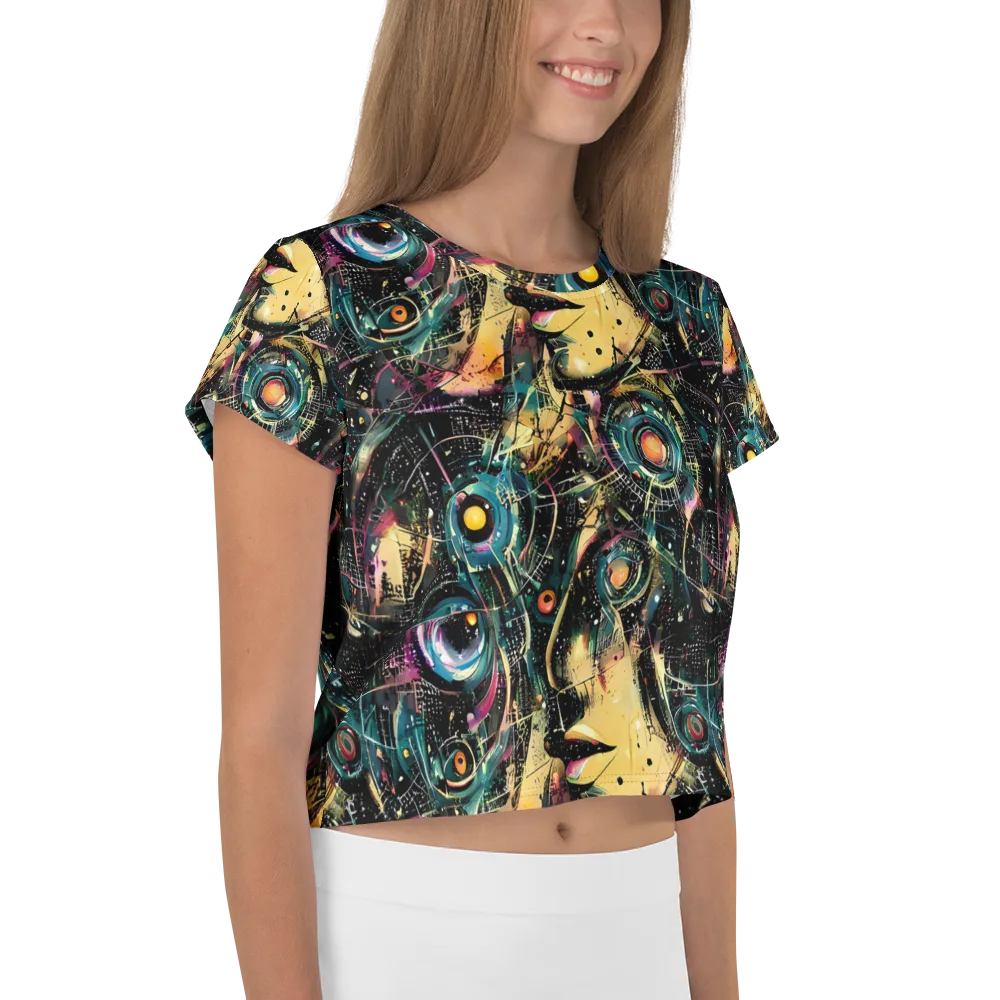 Celestial Echoes on Crop Tee — Right