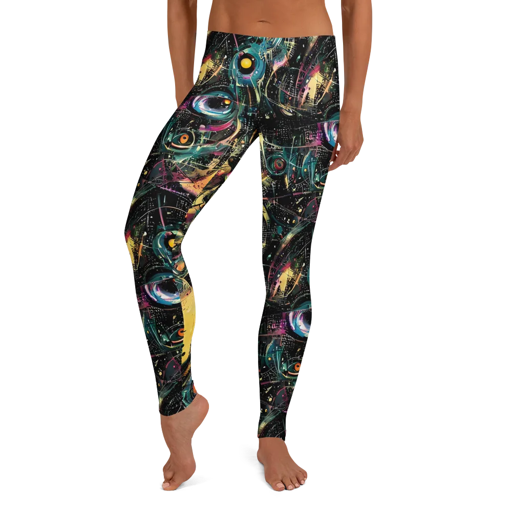 Celestial Echoes on Leggings — Front