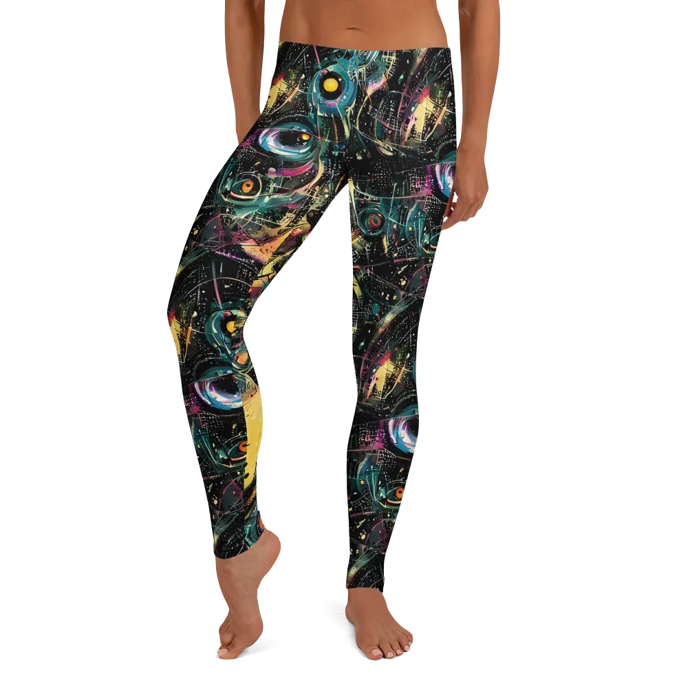Celestial Echoes on Leggings — Front